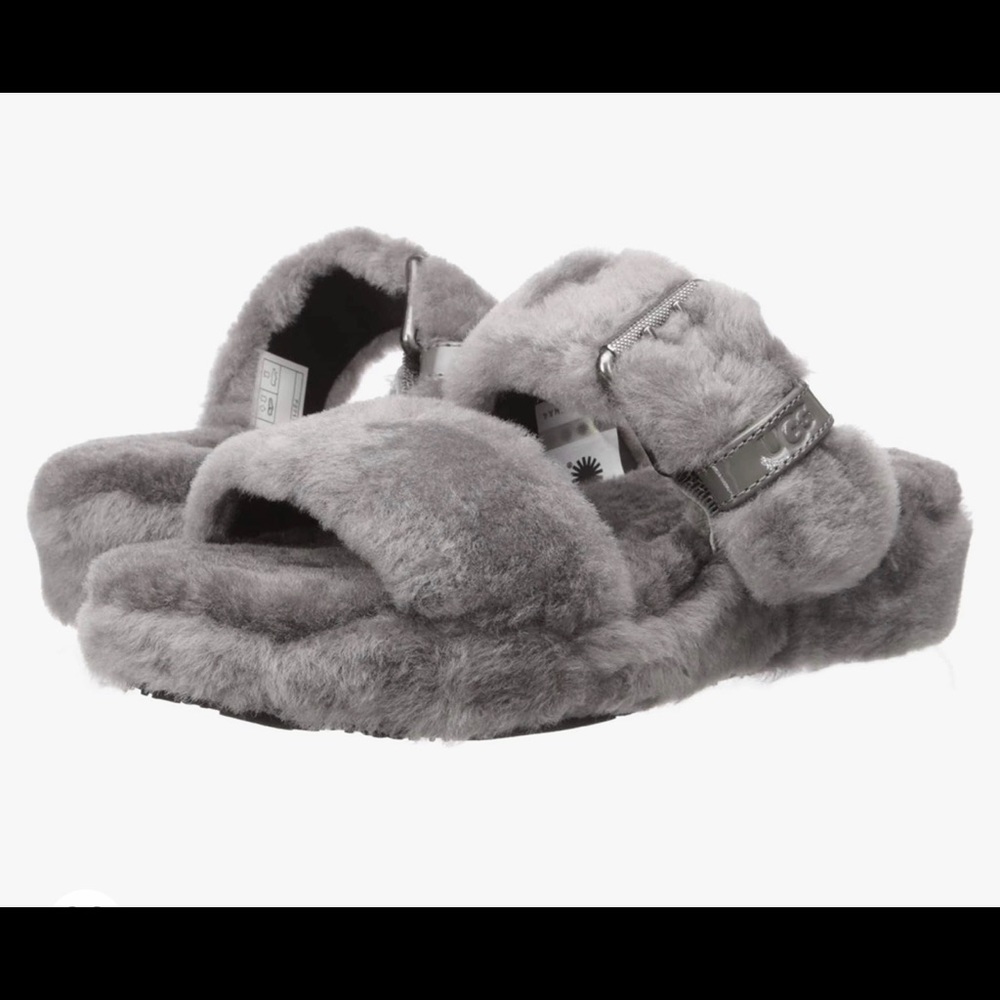 Nwot Ugg Fuzzy Yeah Slides - image 6